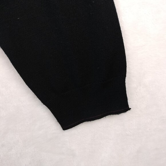 Jos A Bank Mens Argyle Sweater Size XL Black Red Merino Wool Traveler Academia - Picture 8 of 13